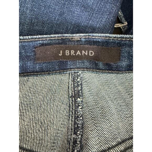 J Brand Lillie High Rise Crop Slim Raw Hem Flare Button Fly Jean 26 Blue #4067 - Picture 14 of 15